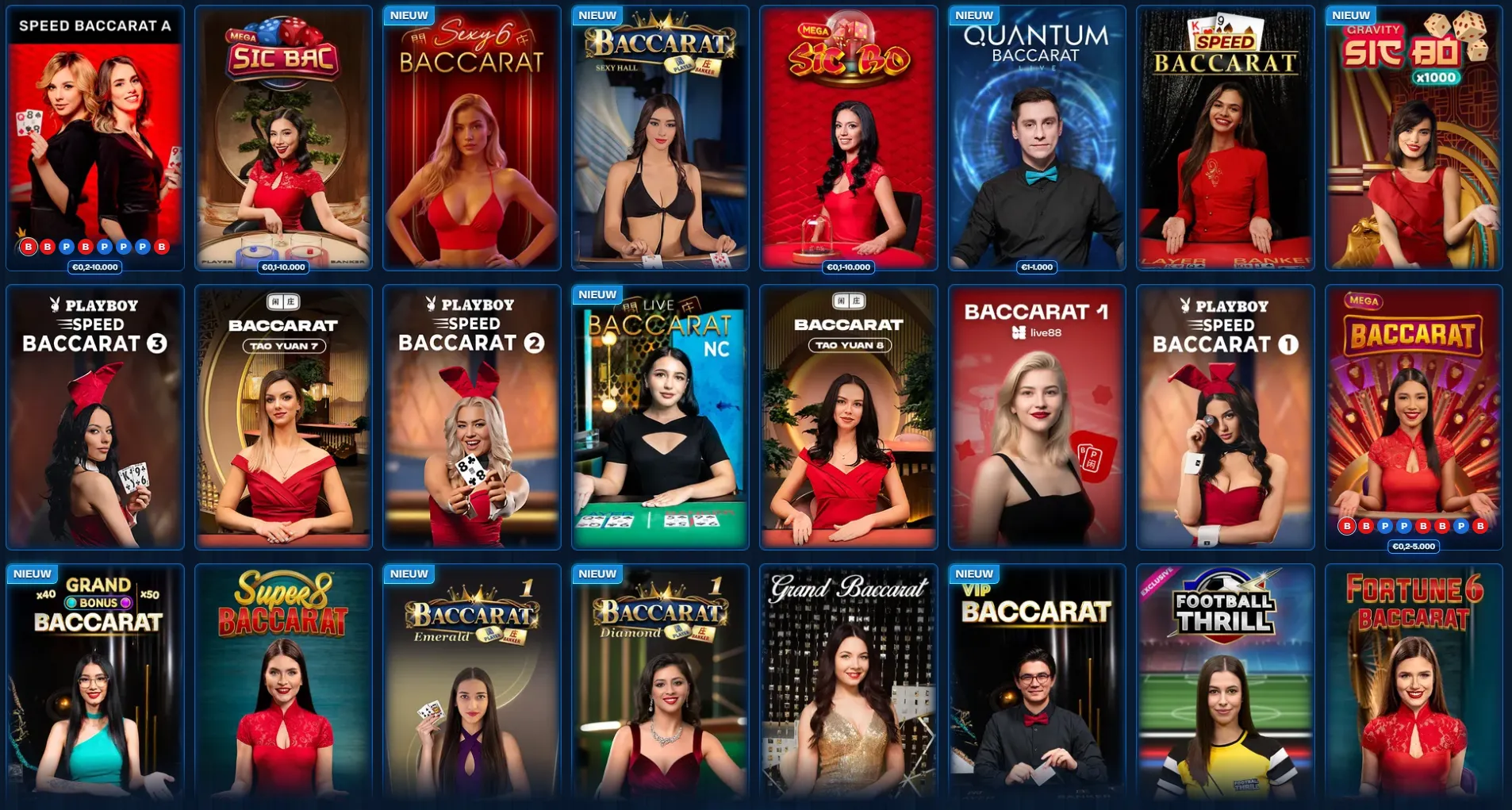 Live Casino ReelDuck Casino baccarat en dice live tafels