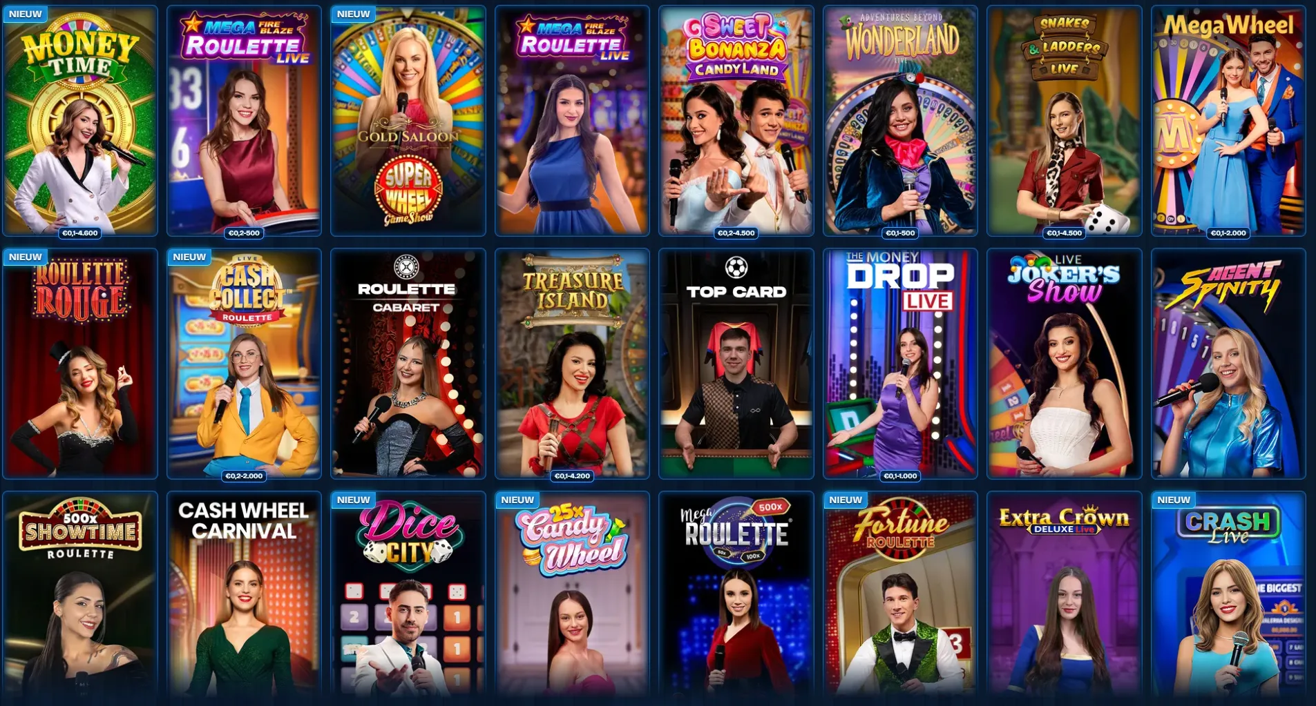 Live Casino ReelDuck Casino game shows zoals wheels en live shows