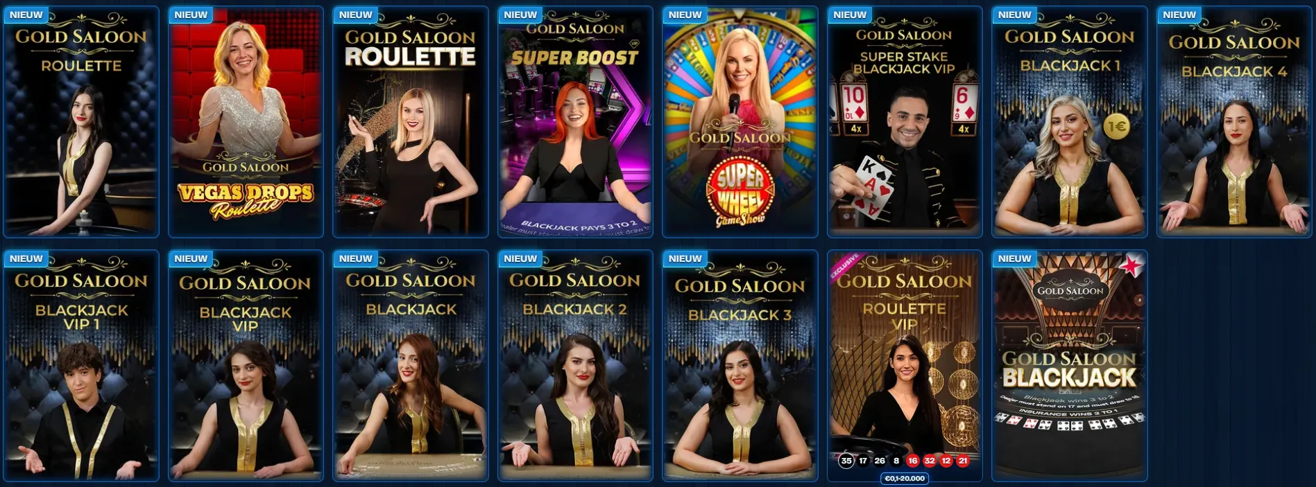 Live Casino ReelDuck Casino Gold Saloon live tafels